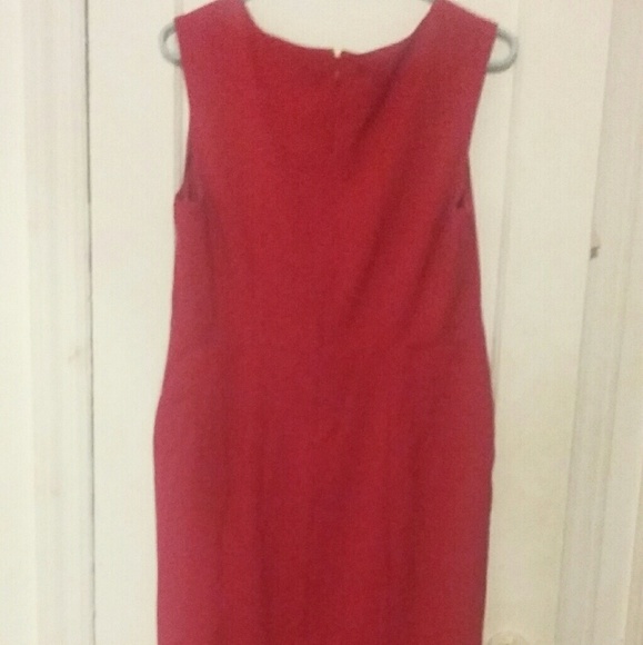 STRETCHY PINK SLEVELESS DRESS - Picture 3 of 5